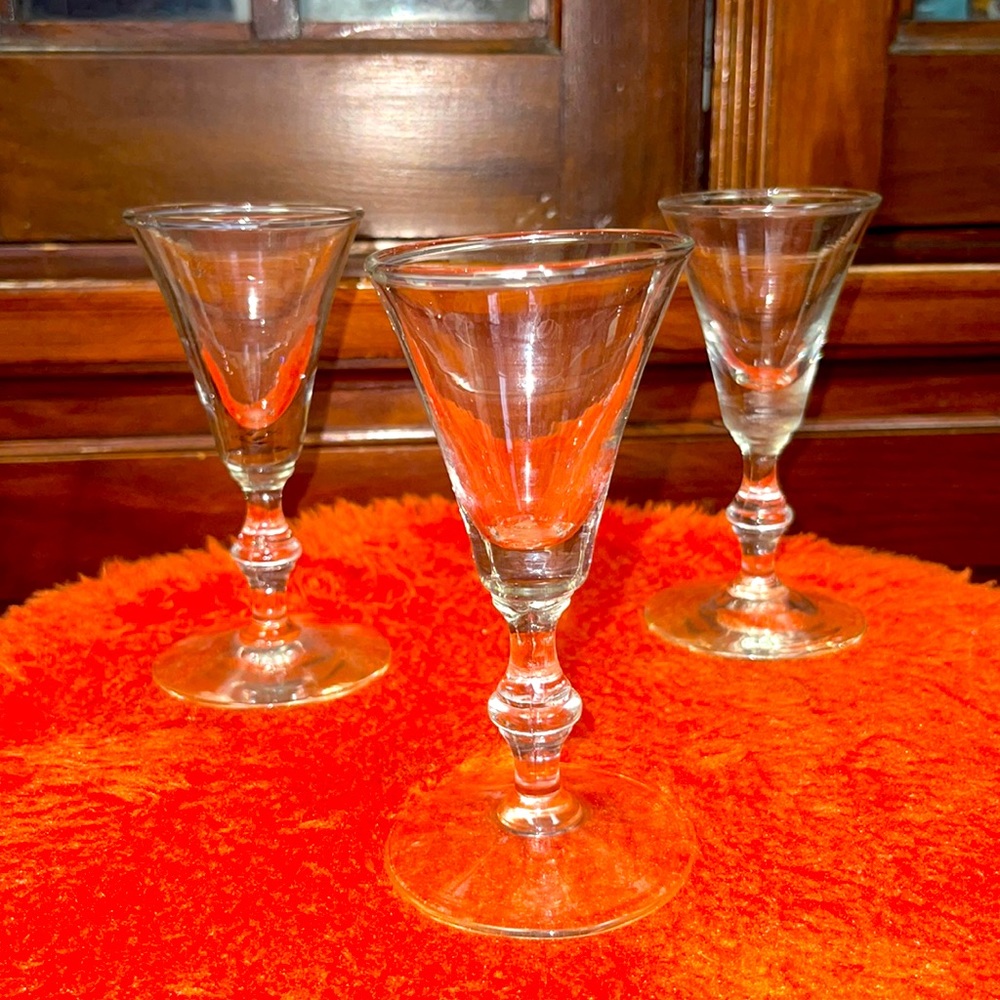 Vodka glasses set of three